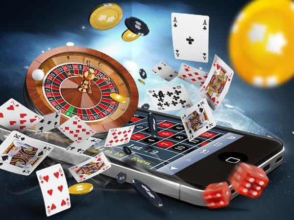 smartphone cartes jetons casino dés
